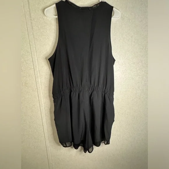 Zella Solid Black Romper Business Casual Closet Staple Womens XL - Picture 4 of 11